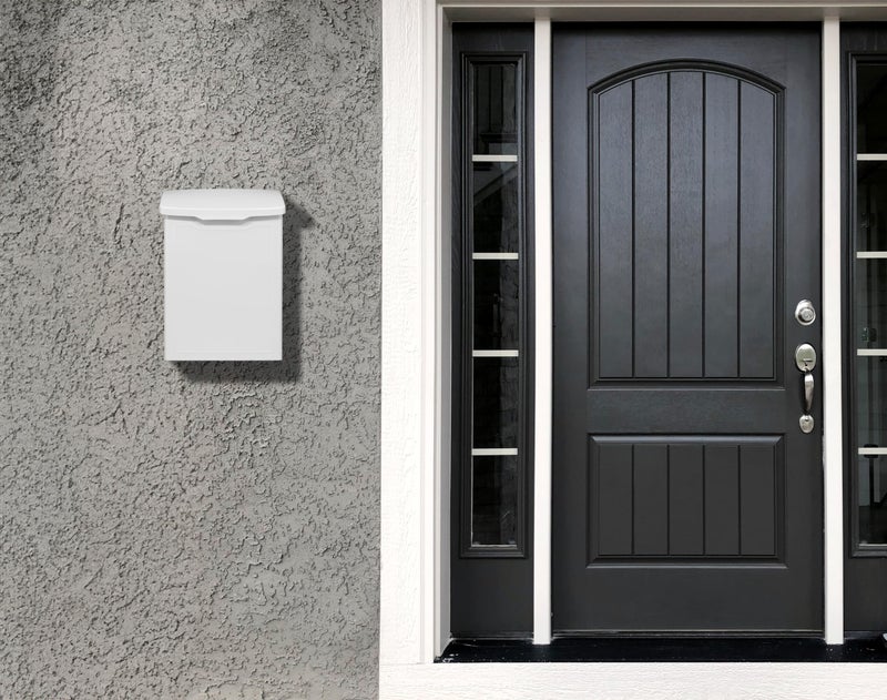 ARCHITECTURAL MAILBOXES 2681W White Marina Wall Mount Mailbox, Small - Image 2